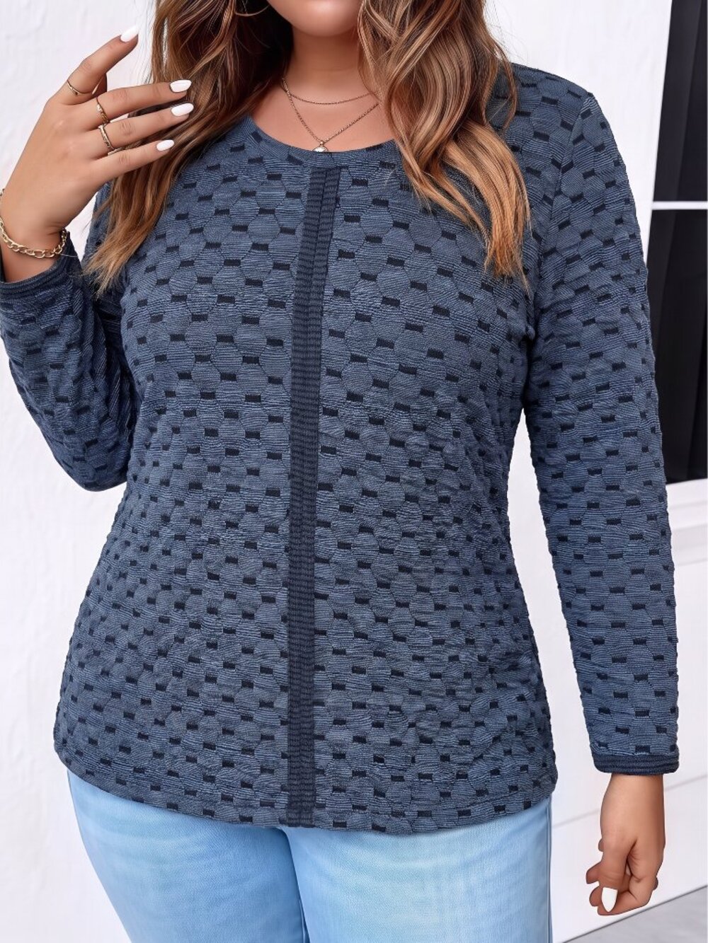 Habitat Navy Knit Inner Circle Top